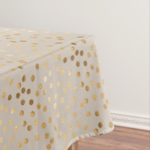 Nappe Points de ville de parties scintillantes d'or sur