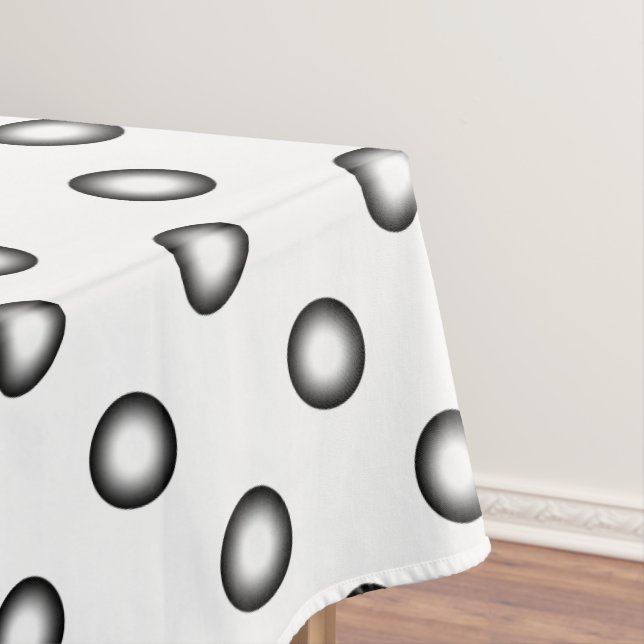 Nappe Points dégradés noir & blanc + votre dos. & idée (In Situ)