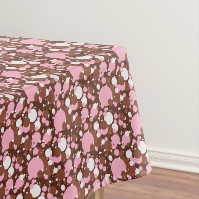Nappe Points napolitains 3-Brown m-52x70 COTON TABLECLOT (In Situ)