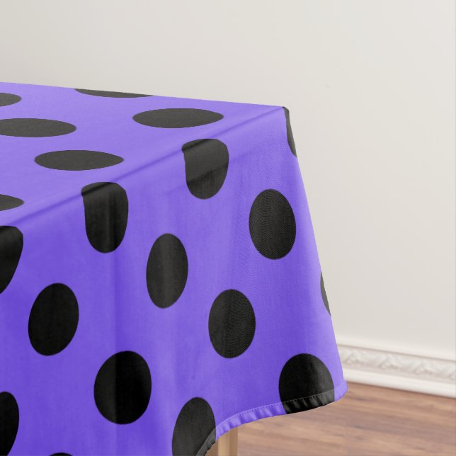 Nappe Points noirs sur bleu pervenche (In Situ)