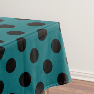 Nappe Points noirs sur sarcelle