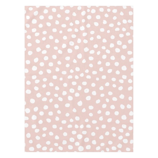 Nappe Points Posters de animaux Fluds Points Rose Et Bla (Devant)