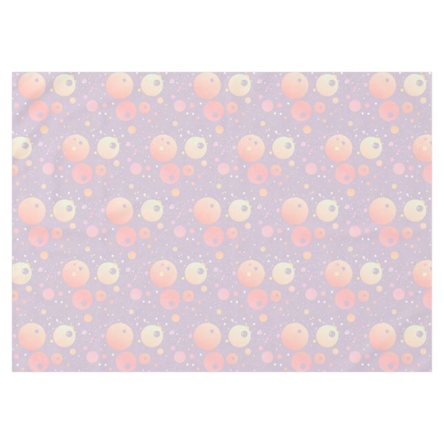Nappe Points rose gris pastel neutre motif (Devant (Horizontal))