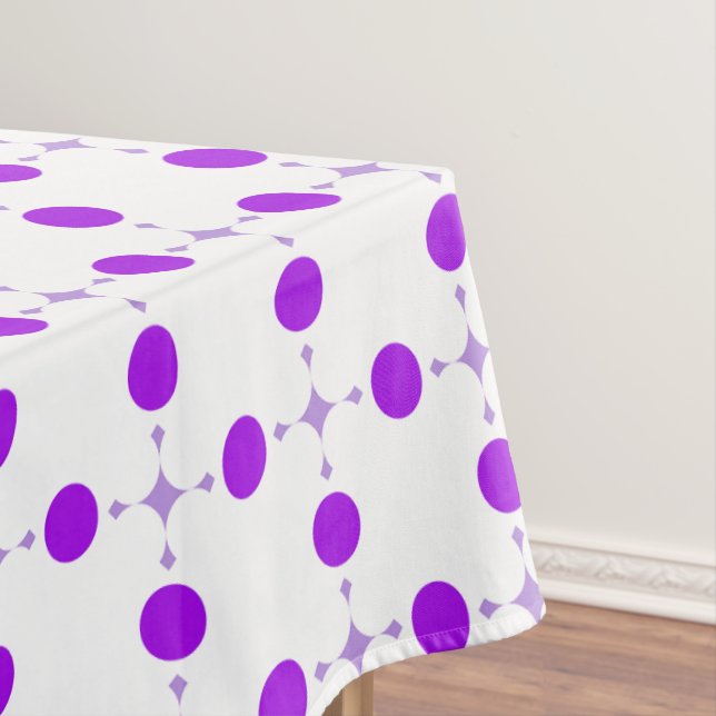 Nappe Points violets, Motif à pois, Points, Pointillé (In Situ)