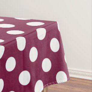 Nappe Pois blancs en Bourgogne