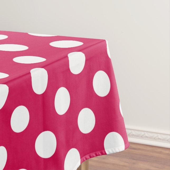 Nappe Pois blancs sur cerise (In Situ)