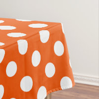 pois blancs sur orange