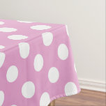 Nappe Pois blancs sur rose pâle<br><div class="desc">Pois blancs sur rose pâle</div>