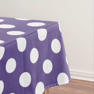 Nappe Pois blancs sur ultra violet