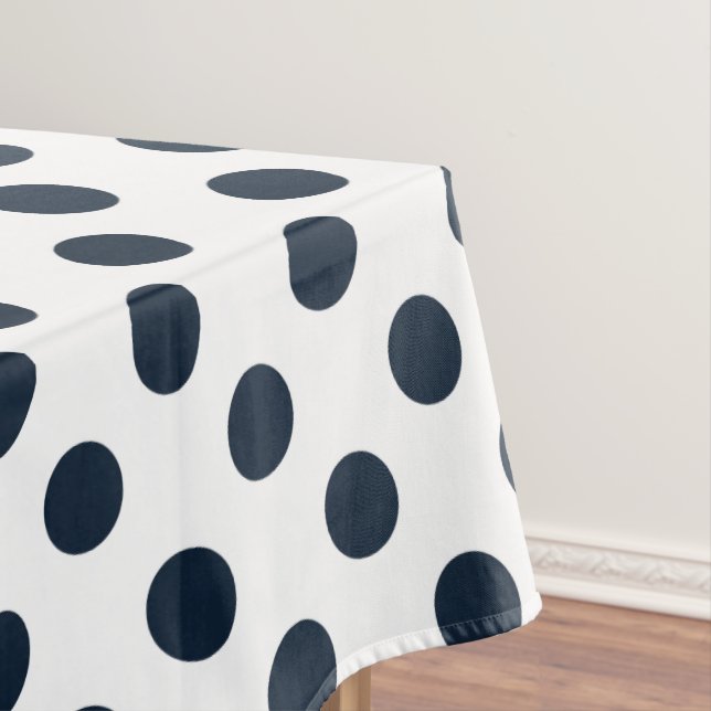 Nappe Pois bleu marine foncé (In Situ)
