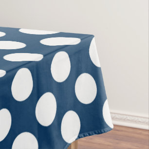 Nappe Pois Bleus de la Marine, Motif à points Polka, poi