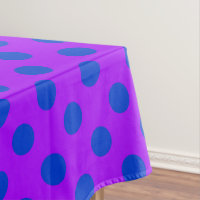 Pois bleus sur violet