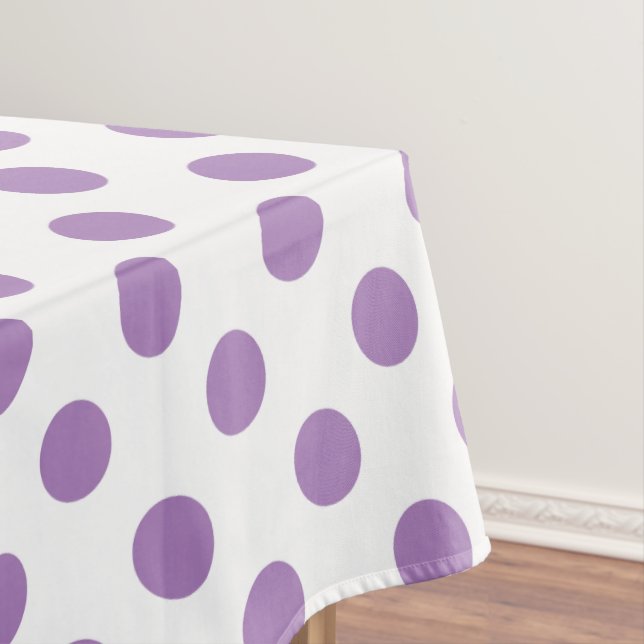 Nappe Pois de lavande sur blanc (In Situ)