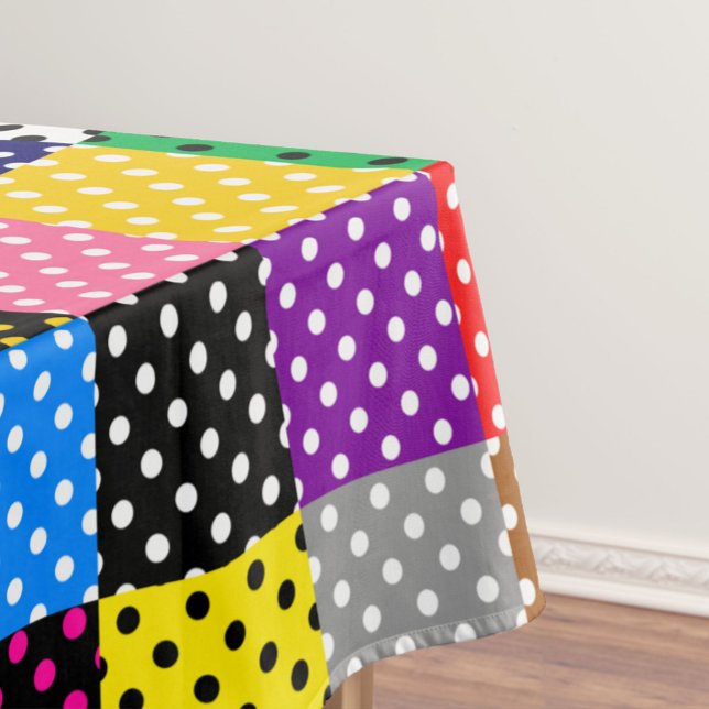 Nappe Pois de surfaces composées multicolores (Créateur téléchargé)