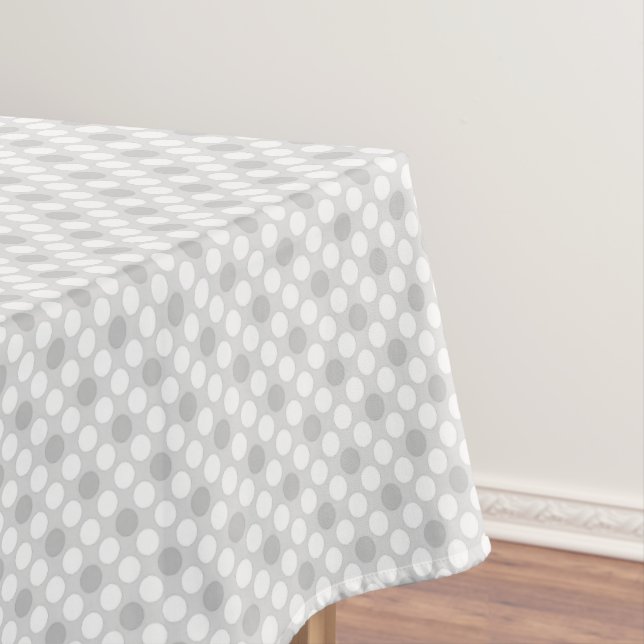 Nappe Pois gris clair à la mode (In Situ)