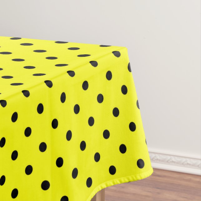 Nappe Pois jaune noir (In Situ)