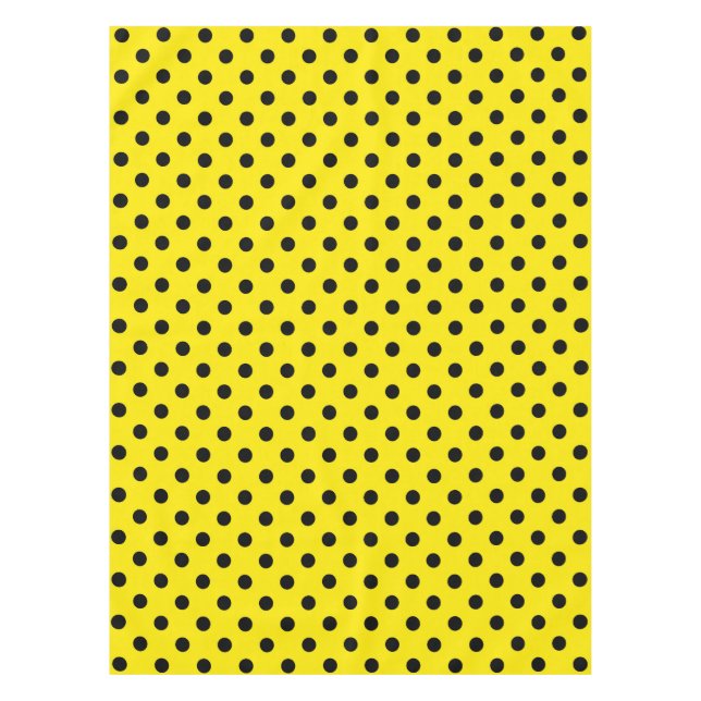 Nappe Pois jaunes et noirs (Devant)