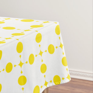 Nappe Pois Jaunes, Motif Polka Dot, Points, Pots