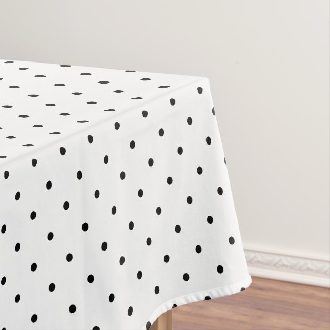 Nappe Pois moderne chic noir blanc Motif (In Situ)