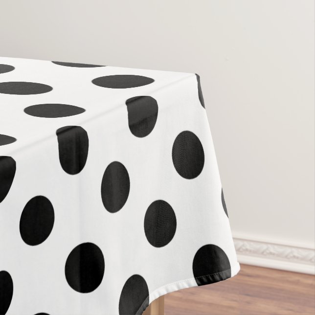 Nappe Pois noirs en blanc (In Situ)