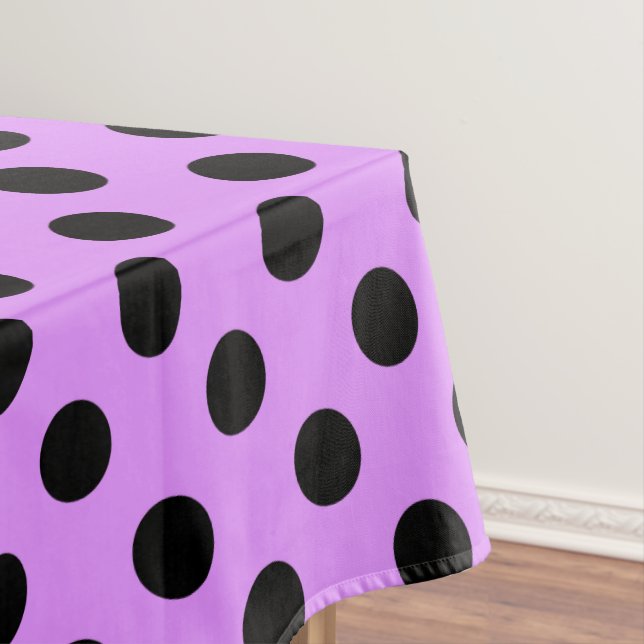 Nappe Pois noirs sur lilas (In Situ)