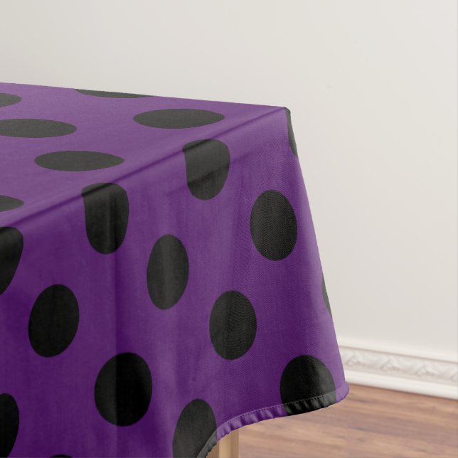 Nappe Pois noirs sur prune violette (In Situ)