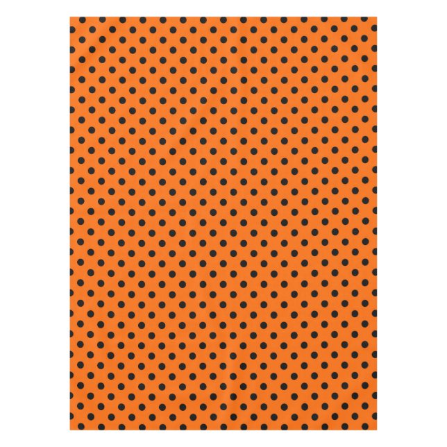 Nappe Pois orange et noir (Devant)
