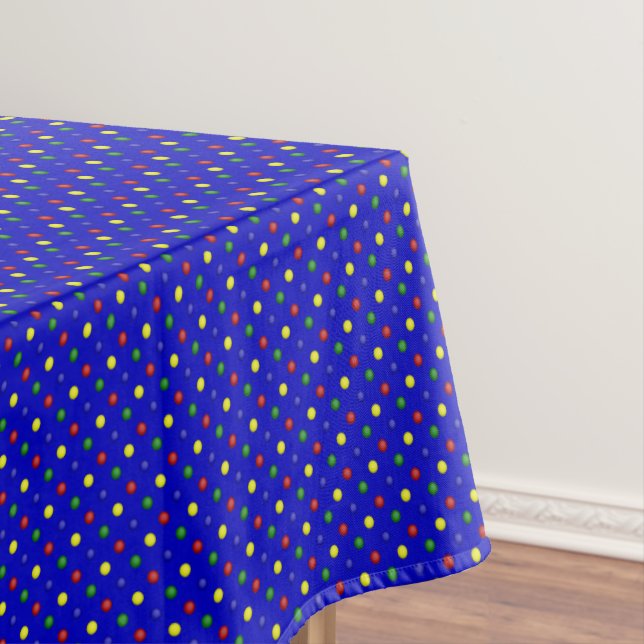 Nappe POIS PRIMAIRE BLUE-52x70 TABLECLOTH (In Situ)