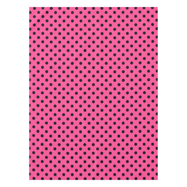 Nappe Pois roses et noirs (Devant)