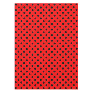 Nappe Pois rouge et noir