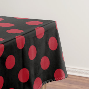 Nappe pois rouges et noirs