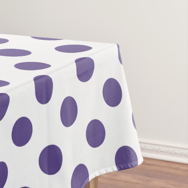 Nappe Pois ultra violets sur blanc (In Situ)