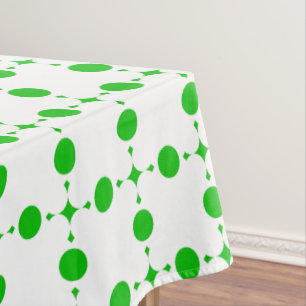 Nappe Pois verts, Motif à points Polka, points, pointill