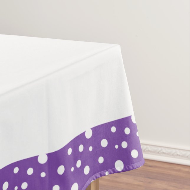 Nappe Pois violets et blancs (In Situ)