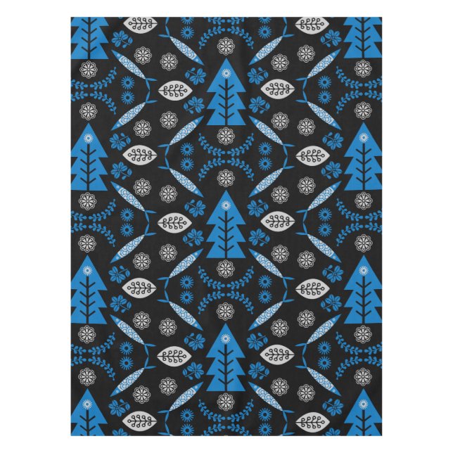 Nappe Poisson d'art populaire nordique (Devant)