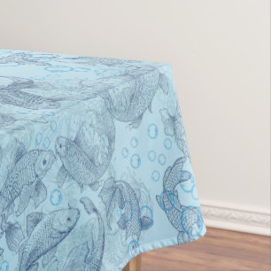 Nappe Poissons de calage Motif 02.Bleu foncé.b L Bleu BG