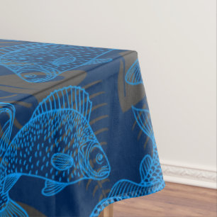 Nappe Poissons Motif 01 os cachés.B DRed BG