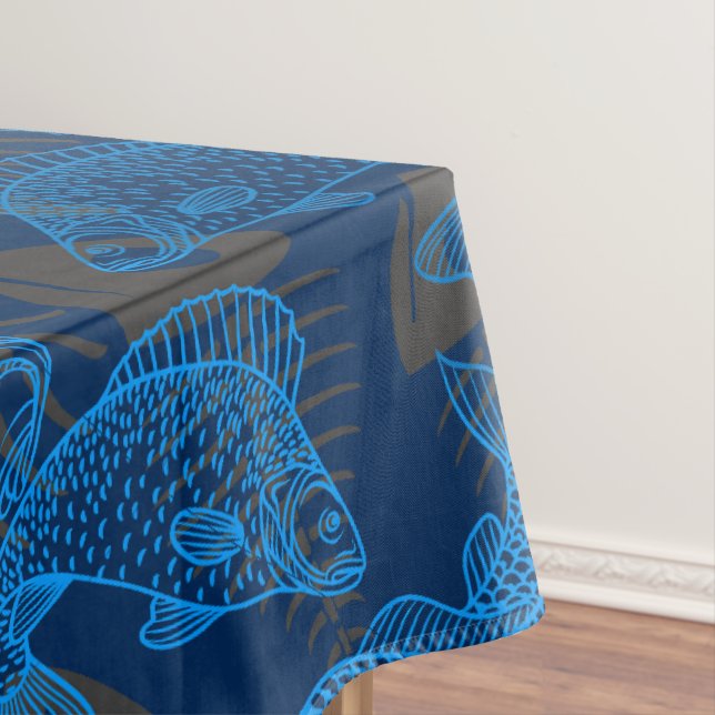 Nappe Poissons Motif 01 os cachés.B DRed BG (In Situ)