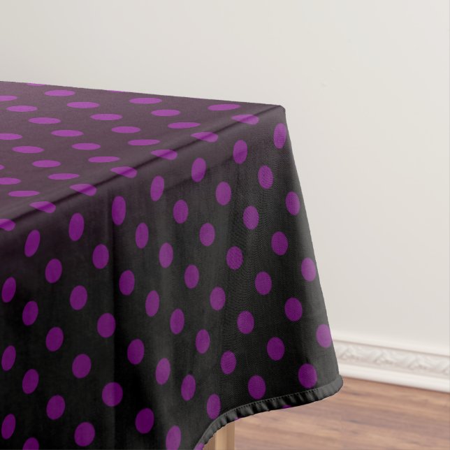 Nappe Polka point dégradé violet noir couleurs foncé (In Situ)