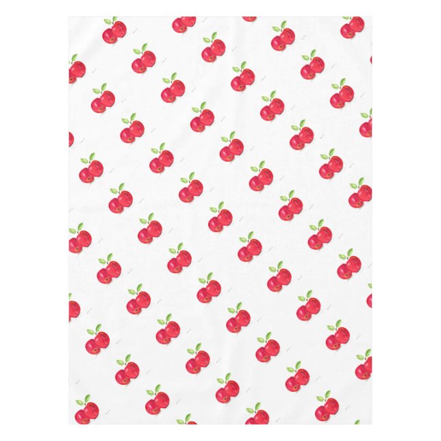 Nappe Pommes rouges fruité peinture jardinier cadeau (Devant)