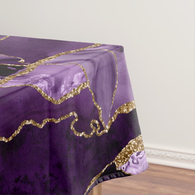 Nappe Porte de parties scintillant violet et or (In Situ)
