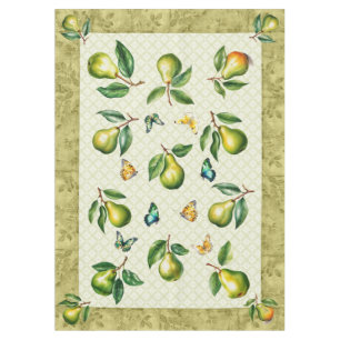 Nappe Porte verte et papillon de 60 po x 84 po Été Taill