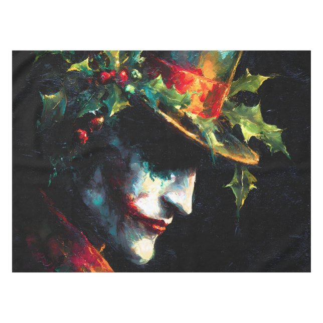 Nappe Portrait Festif Joker de Noël (Devant (Horizontal))