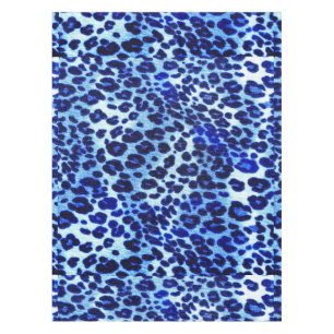 Nappe Poster de animal bleu abstrait de guépard de