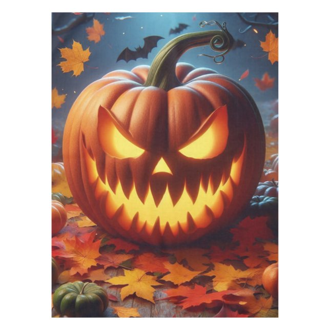 Nappe potiron/Halloween/chapeaux de sorcière chauve-sour (Devant)
