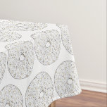 Nappe Poudre de sucre beigne de beignet Petit déjeuner<br><div class="desc">La nappe présente une illustration originale de beigne de gâteau recouvert de sucre en poudre.</div>
