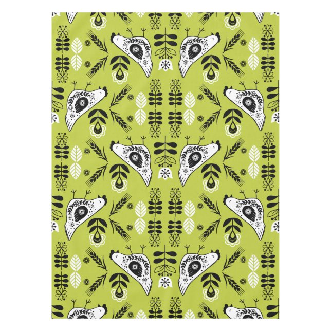 Nappe Poulet Hen Folk Art (Devant)