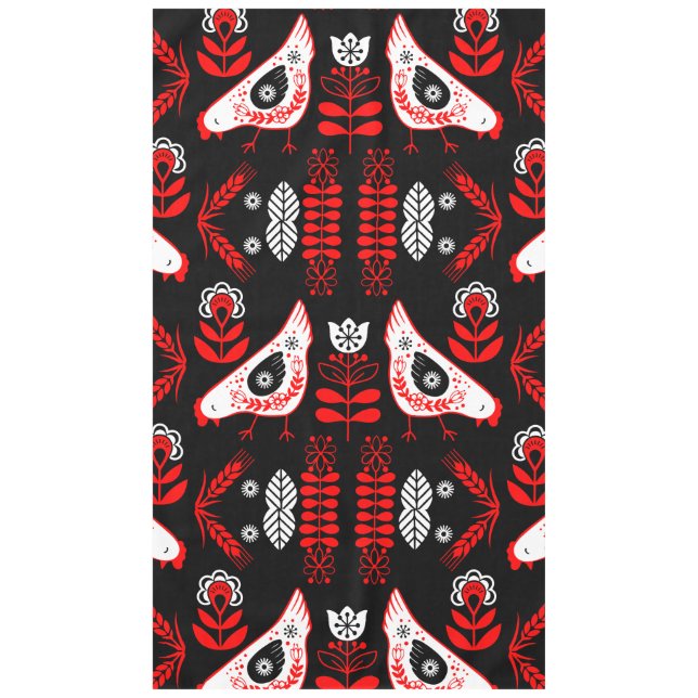 Nappe Poulet Hen Folk Art (Devant)