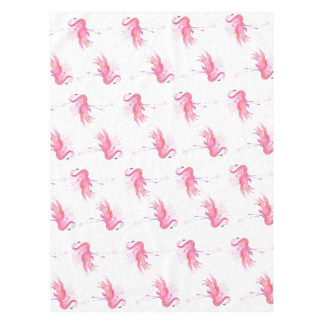 Nappe pour fête du Flamant Rose (Devant)