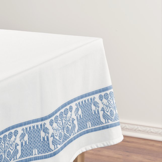 Nappe pour oiseaux et châteaux, 52" x 70" (In Situ)